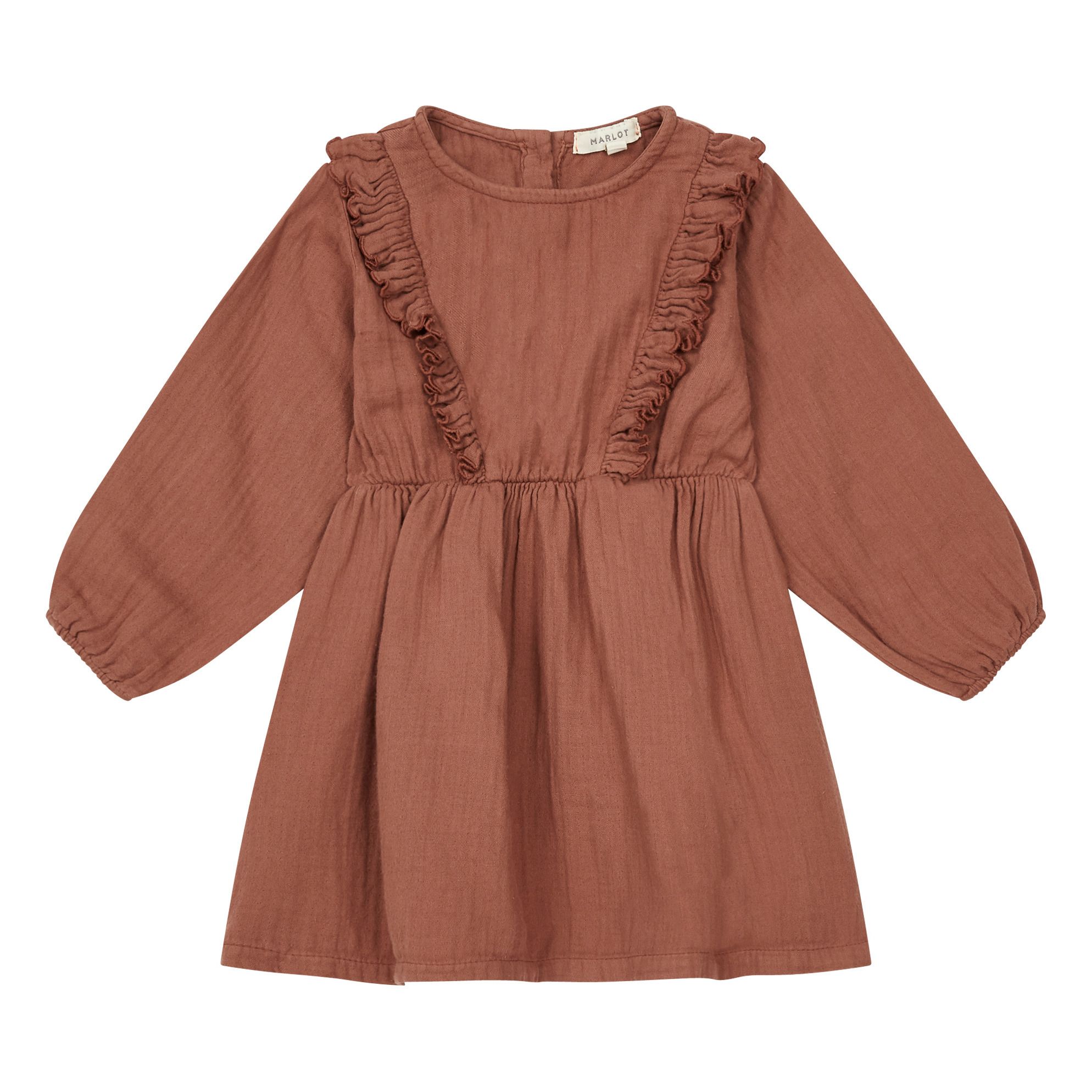 Marlot Paris - Robe Gaze de Coton Louisa - Fille - Vieux Rose