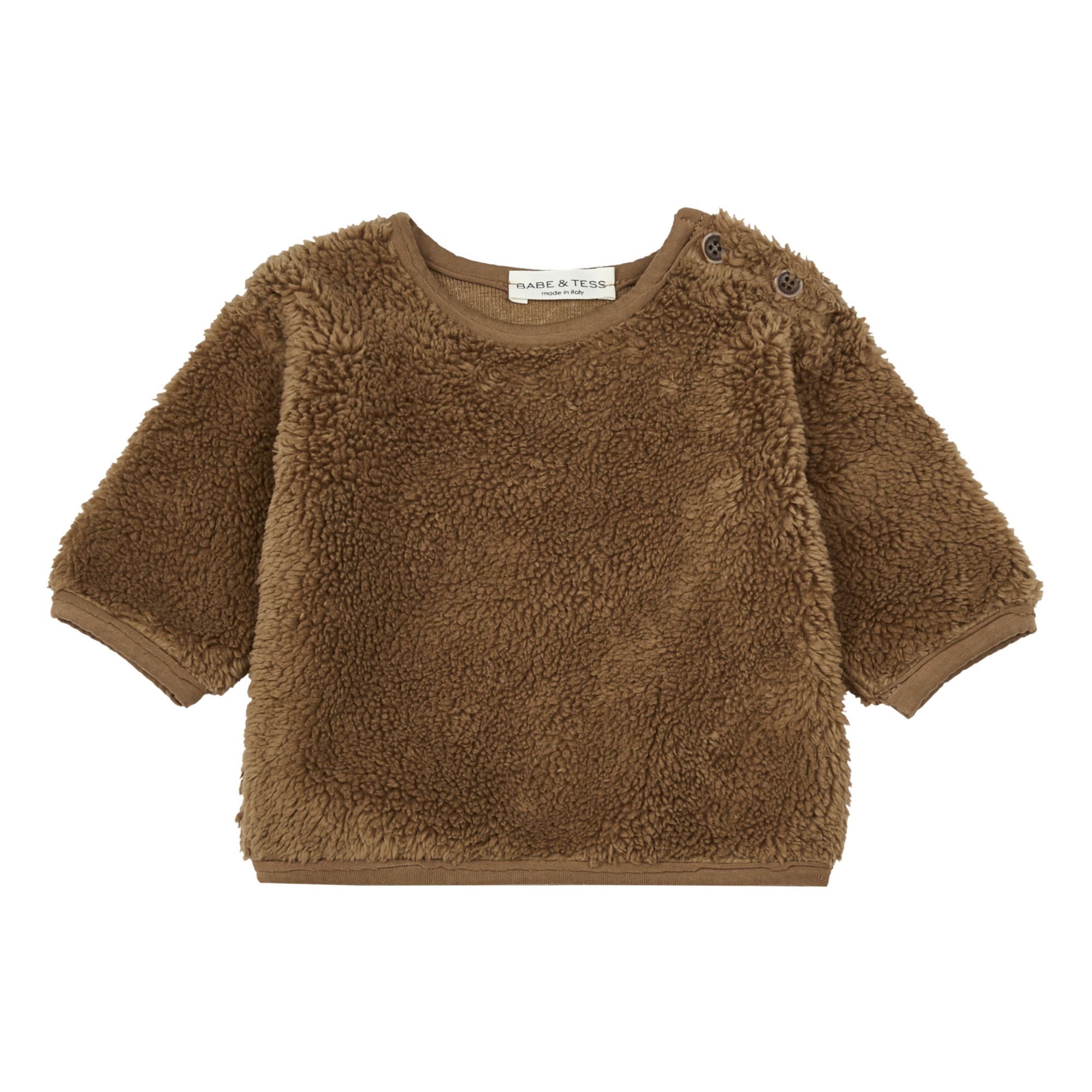 Babe & Tess - Sweat Façon Fourrure - Fille - Camel