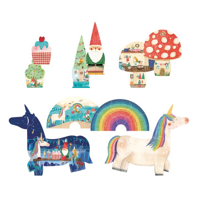Puzzle Happy Birthday Unicorn - Set di 5
