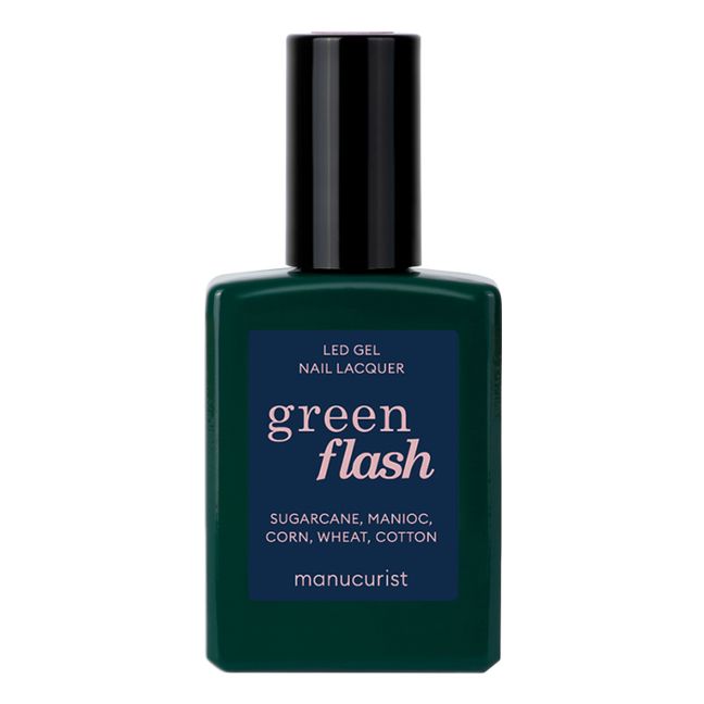 Green Flash Semi-Permanent Nail Polish Blu marino