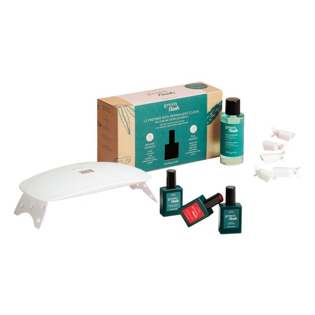 Cofanetto routine semi-permanente Green flash Popy Red - 15 ml | Poppy Red