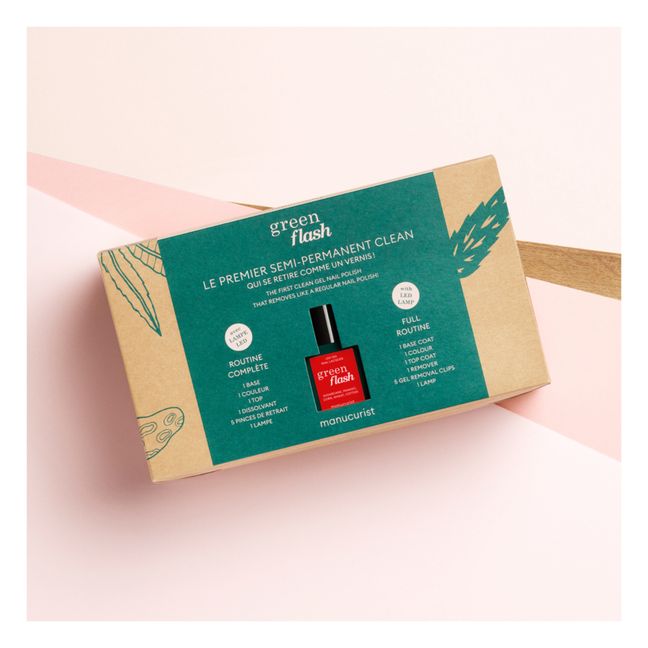 Green Flash Semi-Permanent Kit - 15 ml Poppy Red