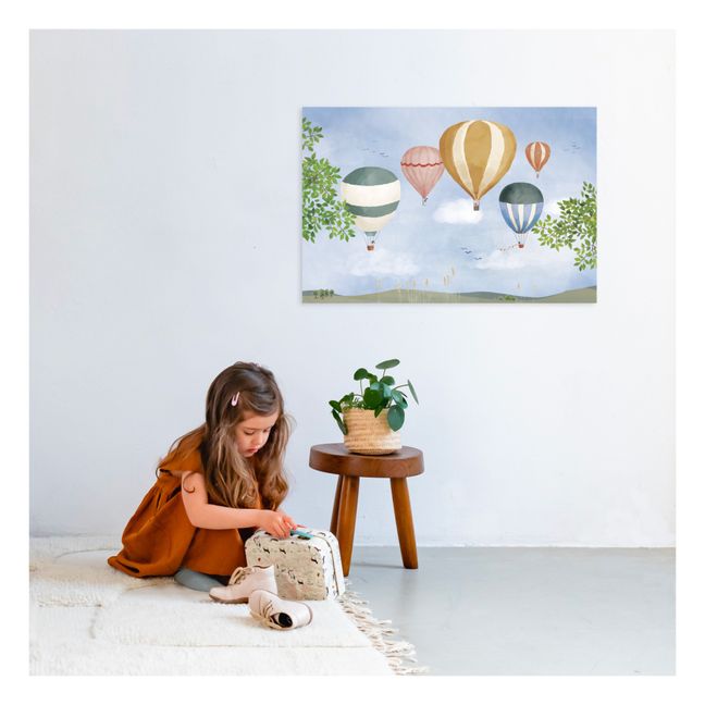 Watercolour Hot Air Balloon Poster