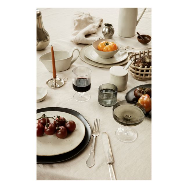 Assiette Flow  | Blanc cassé