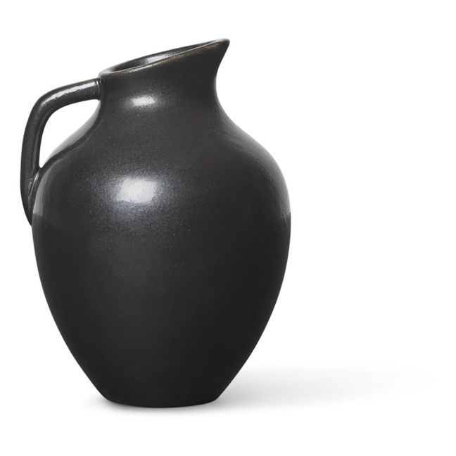 Ary Mini Porcelain Vase Carbón
