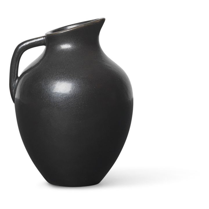 Ary Mini Porcelain Vase | Carbon- Product image n°0