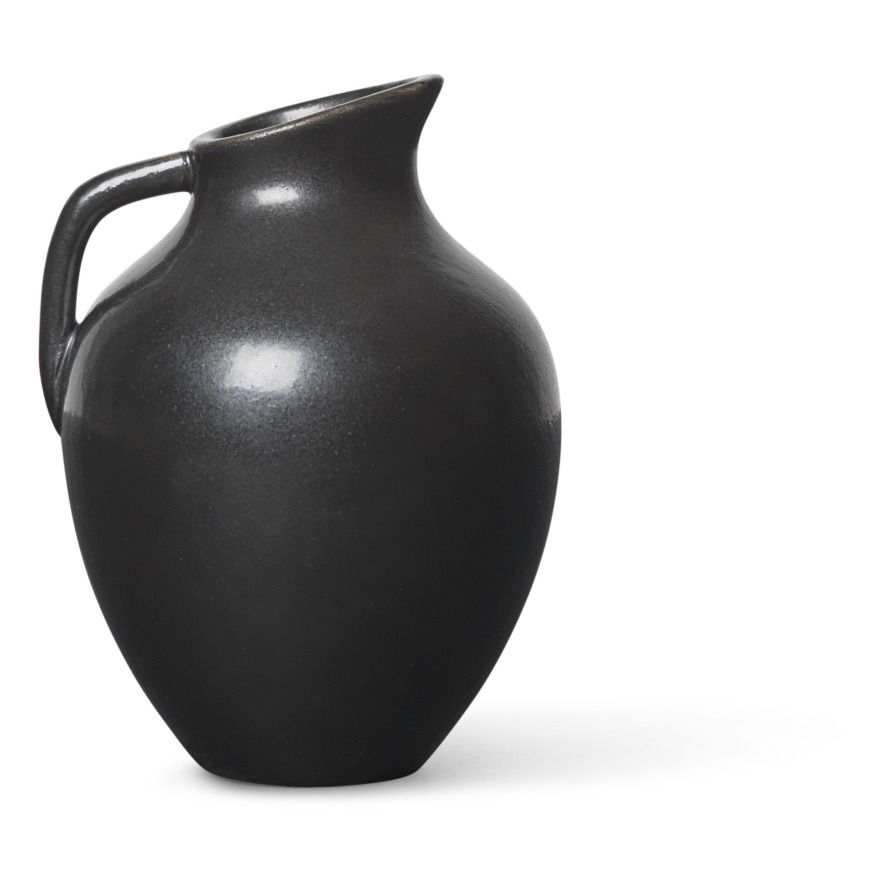 Ferm Living - Mini vase Ary en porcelaine - Charbon