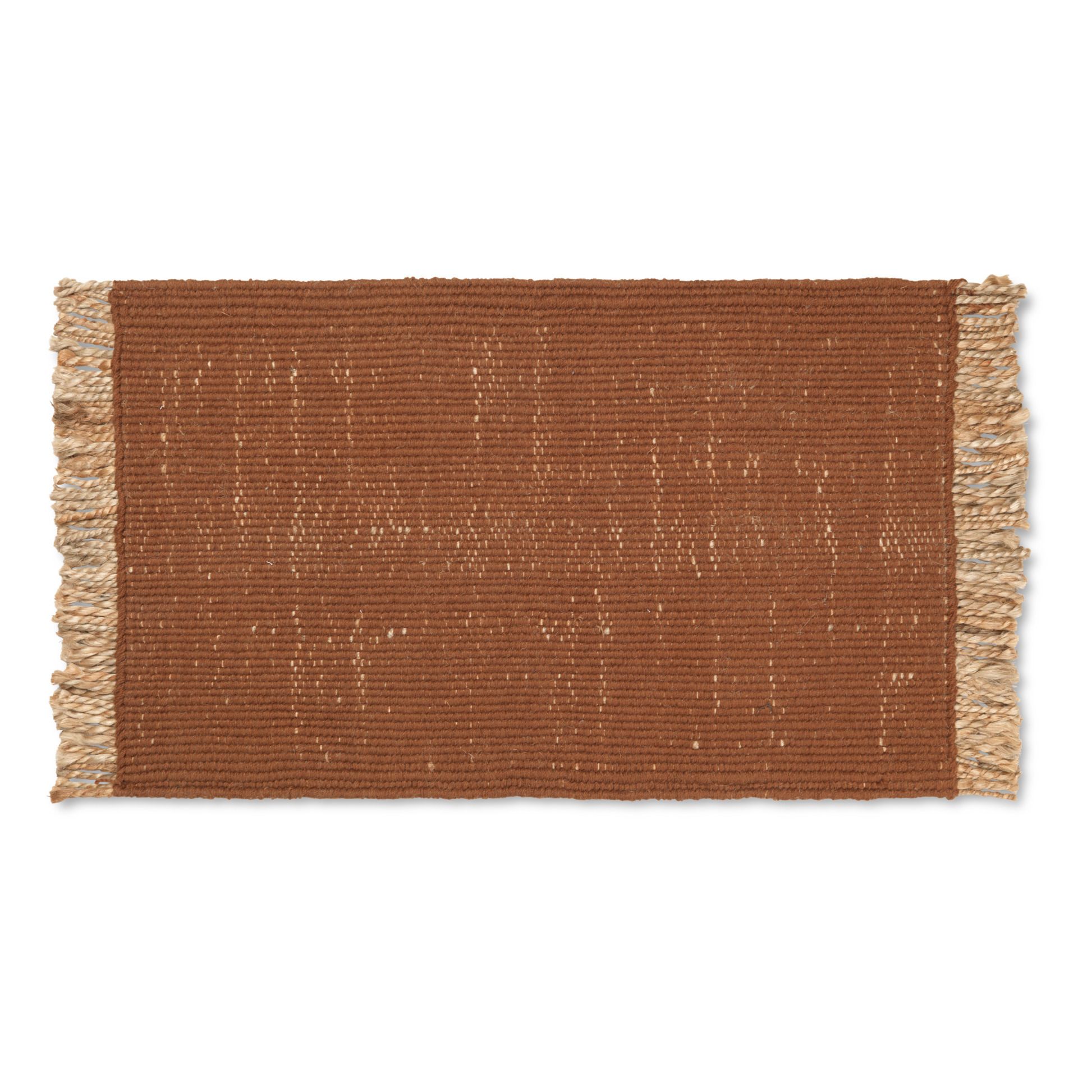 Ferm Living - Paillasson Block en matière recyclé - Naturel