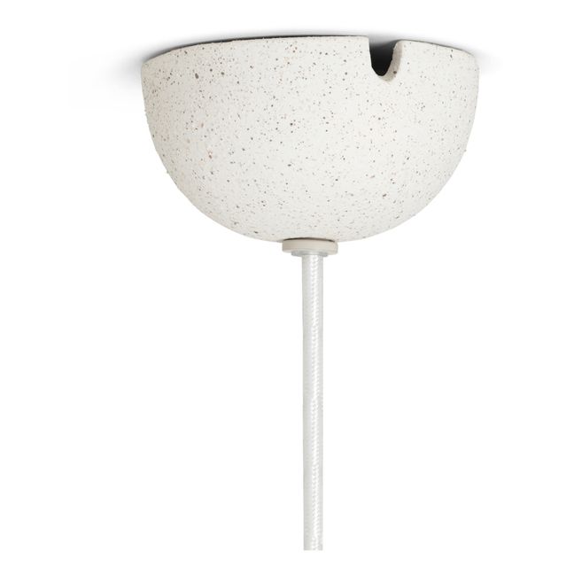 Lampenschirm Speckle aus Keramik | Grauweiß