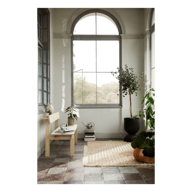 Crease Woollen Rug | Beige