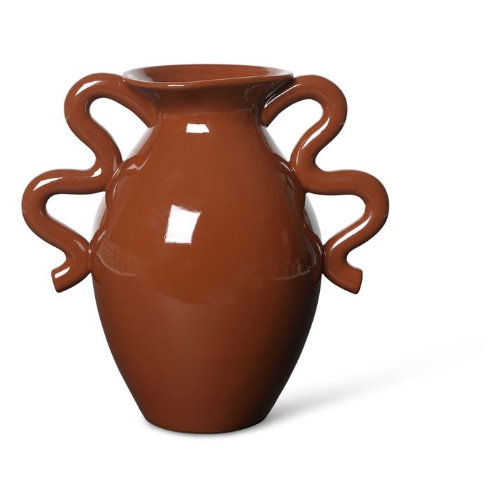 Vase Verso aus Steingut | Terracotta- Produktbild Nr. 0