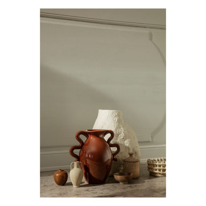 Vase Verso aus Steingut | Terracotta- Produktbild Nr. 1