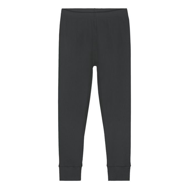 Pantalón de pijama jogger de algodón orgánico - Capsule Homewear - Negro