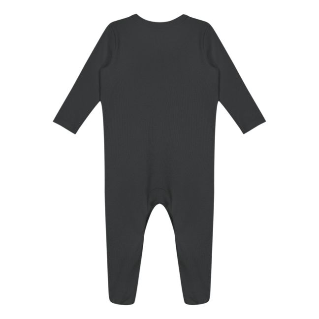 Organic Cotton Pyjama Jumpsuit - Capsule Homewear - Schwarz