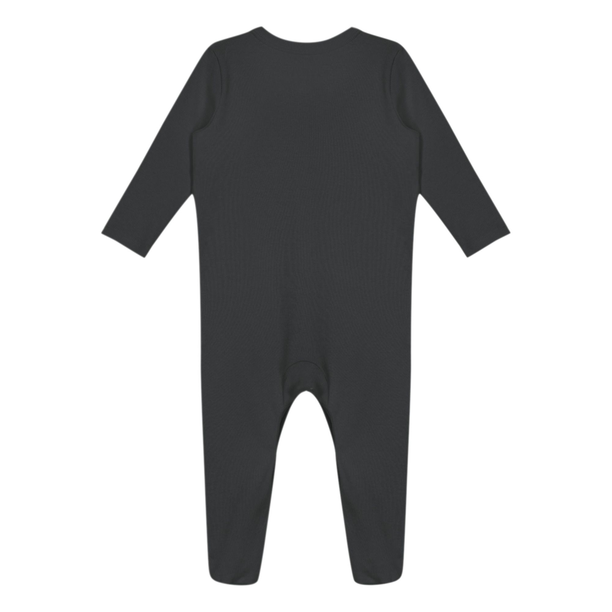 Organic Cotton Pyjama Jumpsuit - Capsule Homewear - Black- Product image n°1