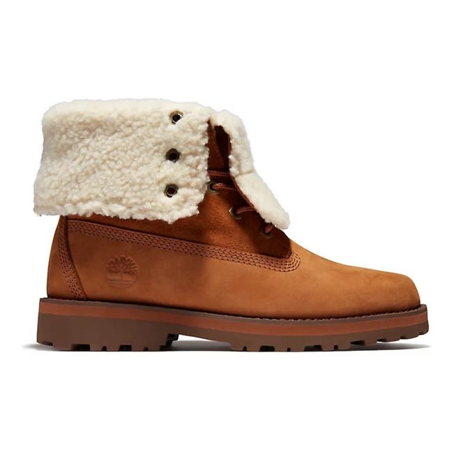 Courma Top Sherpa-Lined Boots Marrón