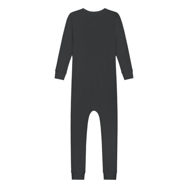 Organic Cotton Footless Pyjamas - Capsule Homewear - Schwarz