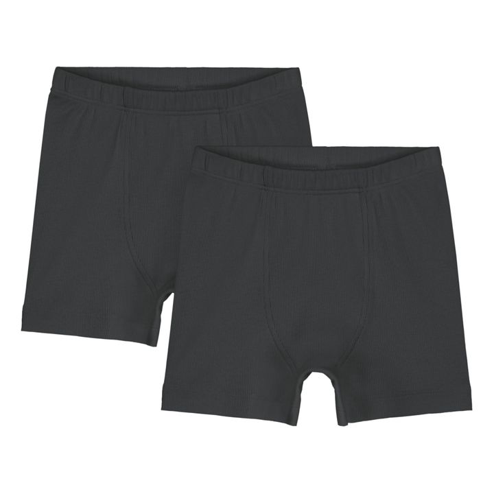 Cotton boxer shorts · Black · Homewear