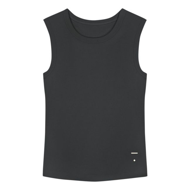 Pack of Two Organic Cotton Vests - Capsule Homewear - Black