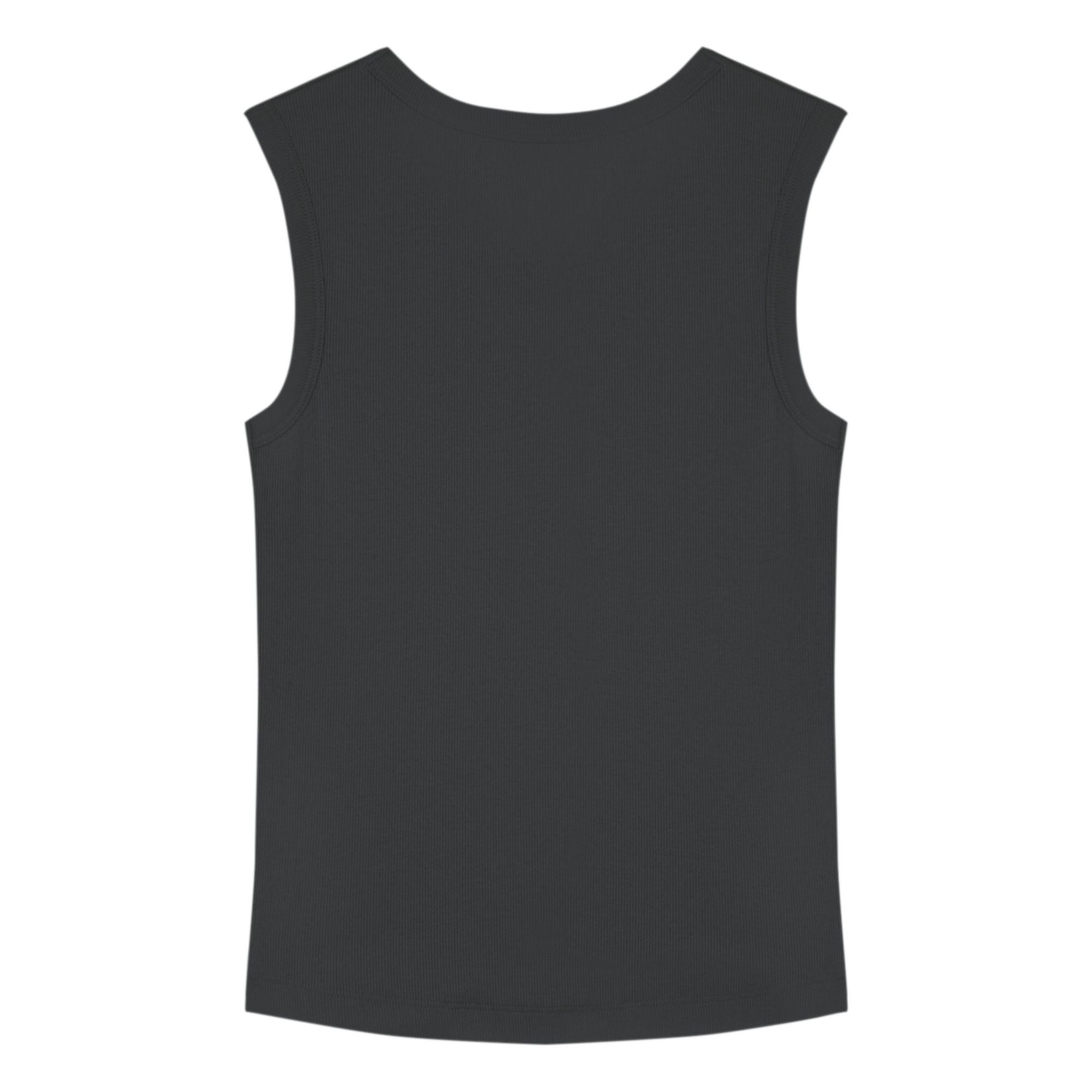 Pack of Two Organic Cotton Vests - Capsule Homewear - Black- Product image n°2