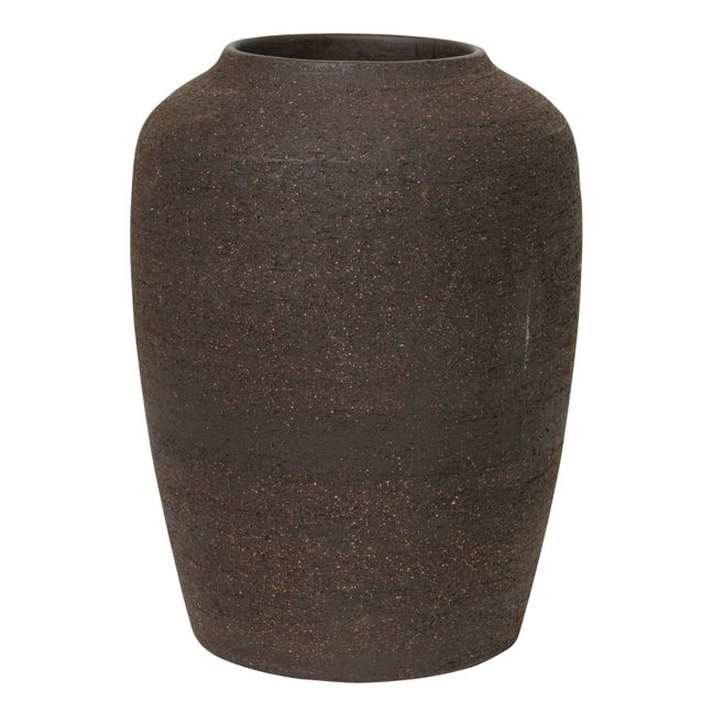 CPH Curve Stoneware Vase Marrón