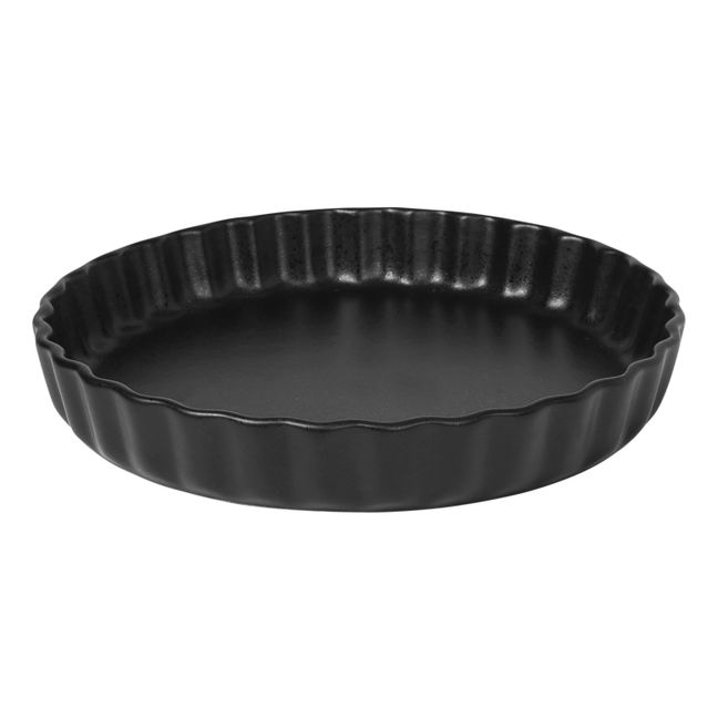 Vig Stoneware Tart Dish | Black
