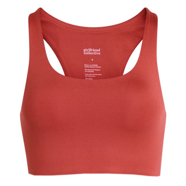 Paloma Crop Top Rosso scuro
