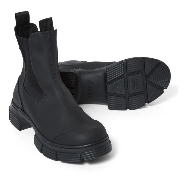 Chelsea Boots Basses Gomme Recyclée | Noir