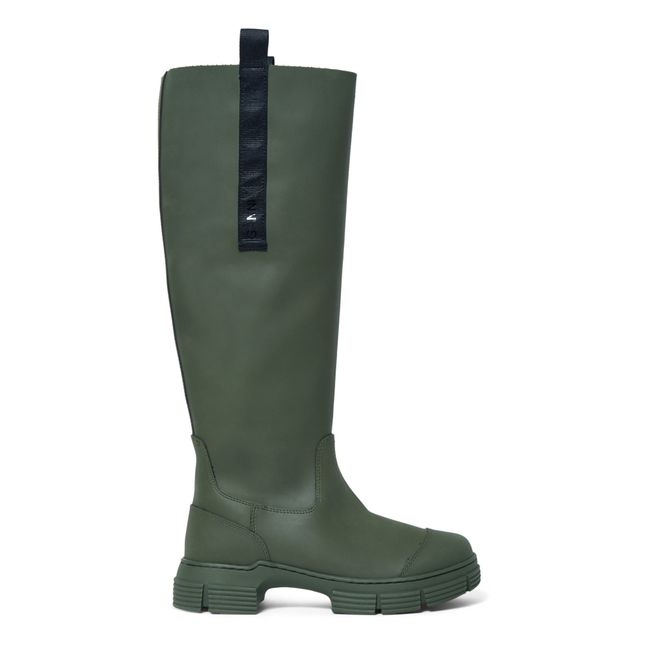 Recycled Rubber Boots Khaki