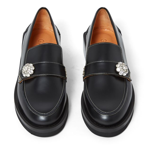 Mocassini, modello: Bijoux, in pelle | Nero