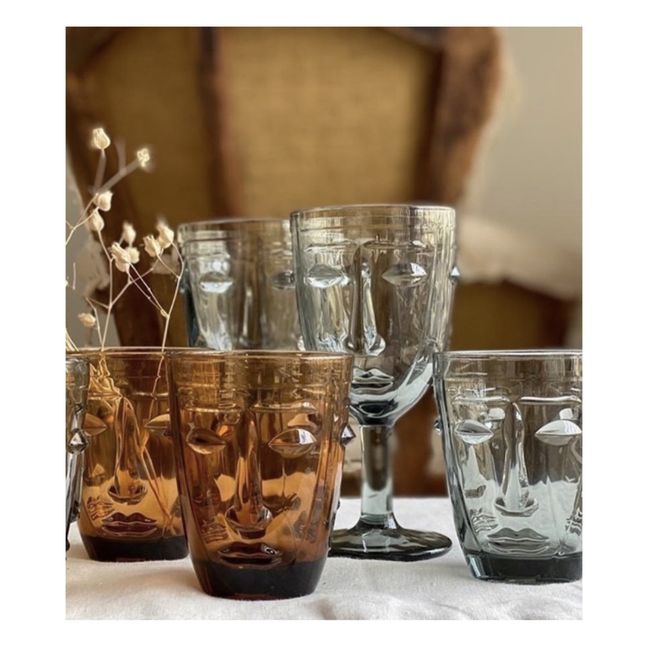 Verre visage | Ambre