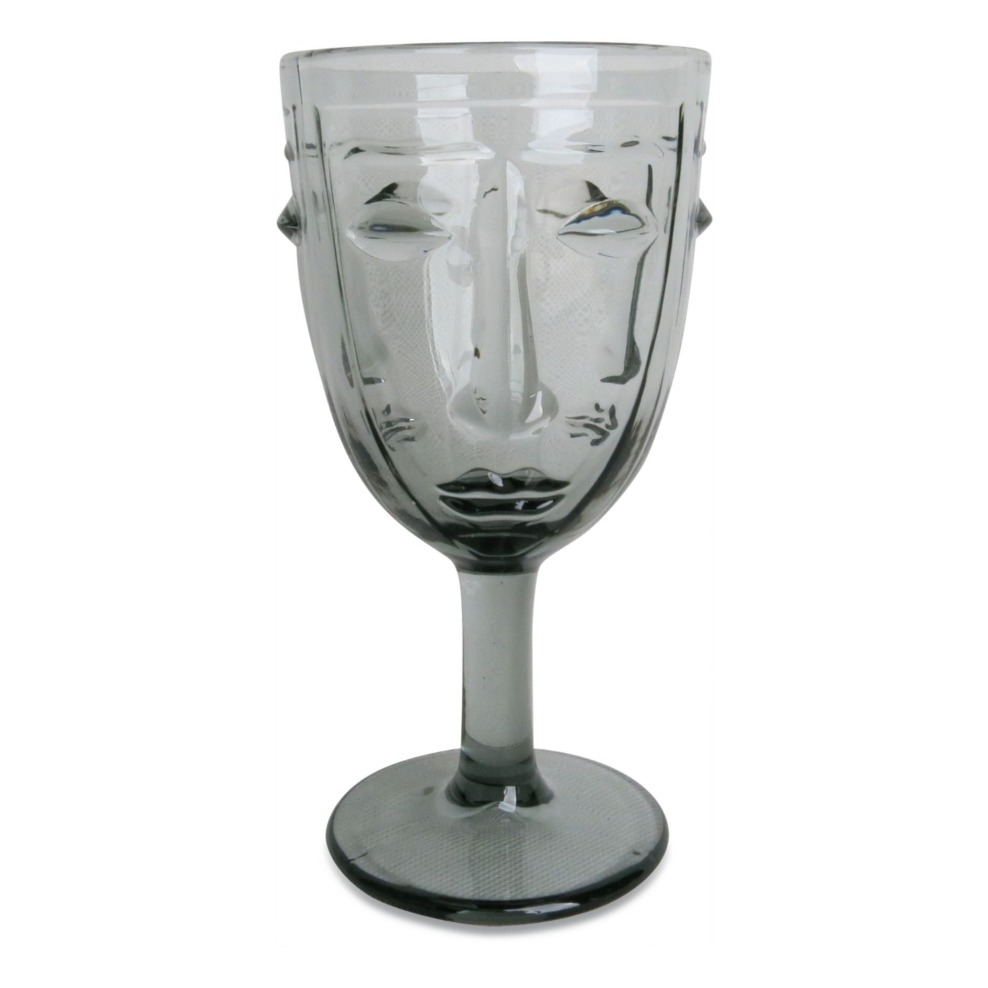 Opjet - Face Stemmed Glass - Grey | Smallable