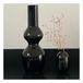 Ovale Glass Vase Black- Miniature produit n°3