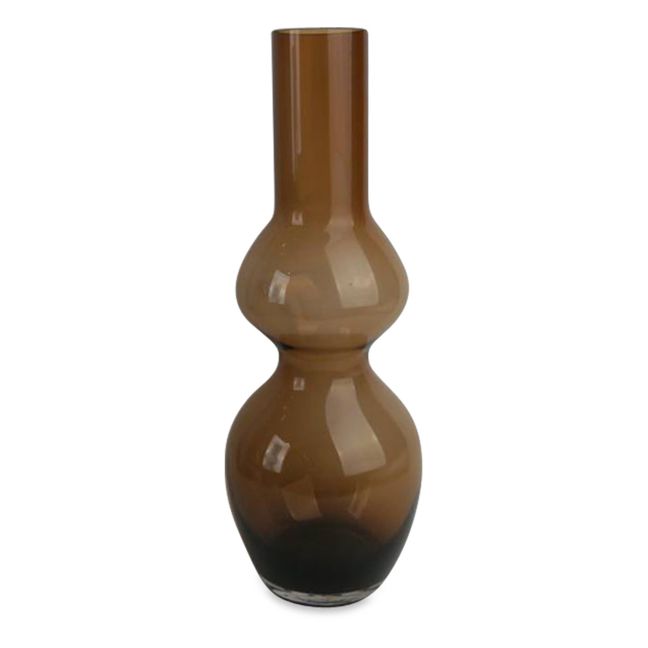 Ovale Glass Vase ámbar