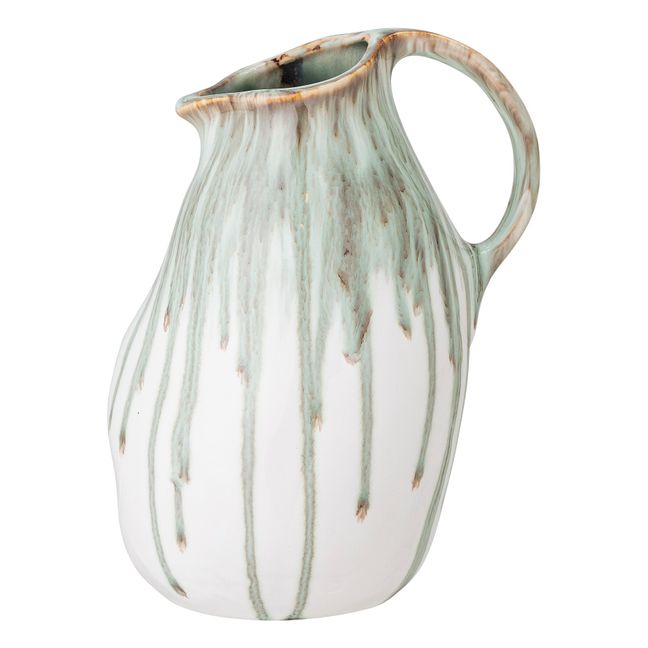 Vase Link en grès  | Vert