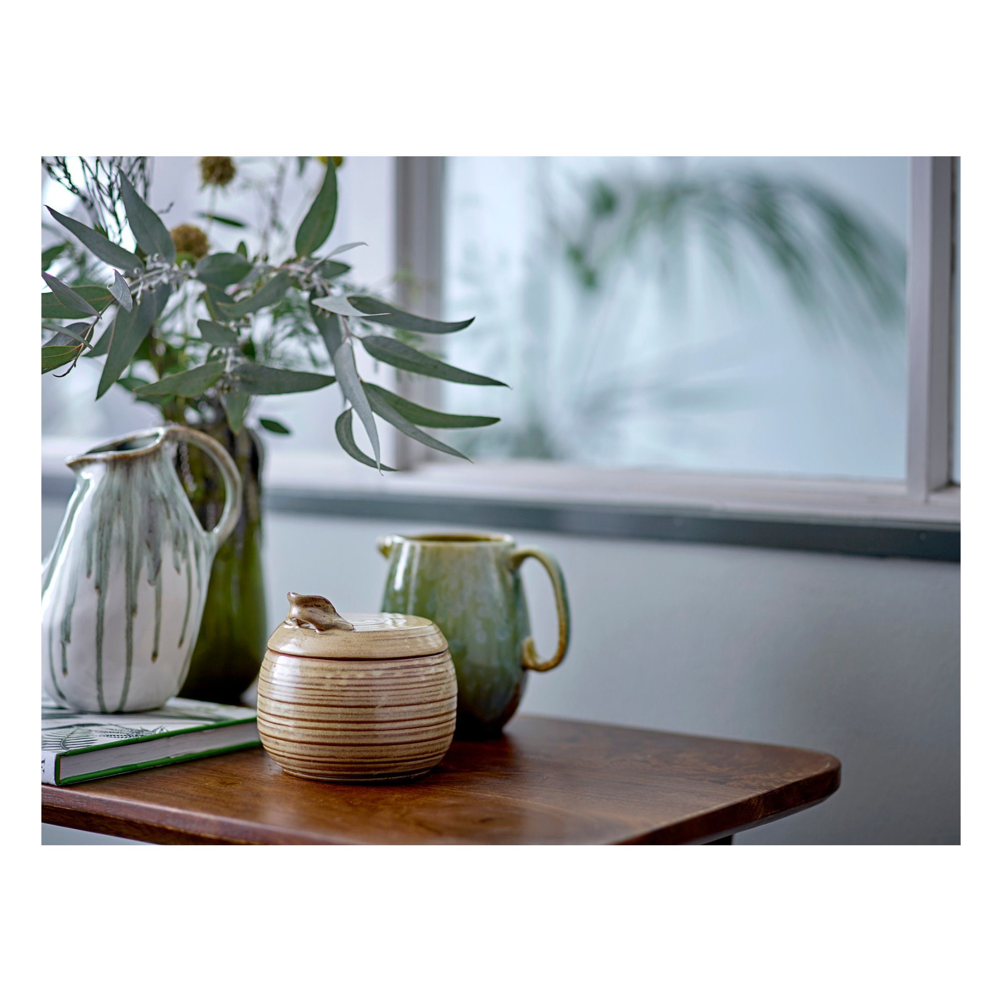 Link Stoneware Vase Green- Product image n°1