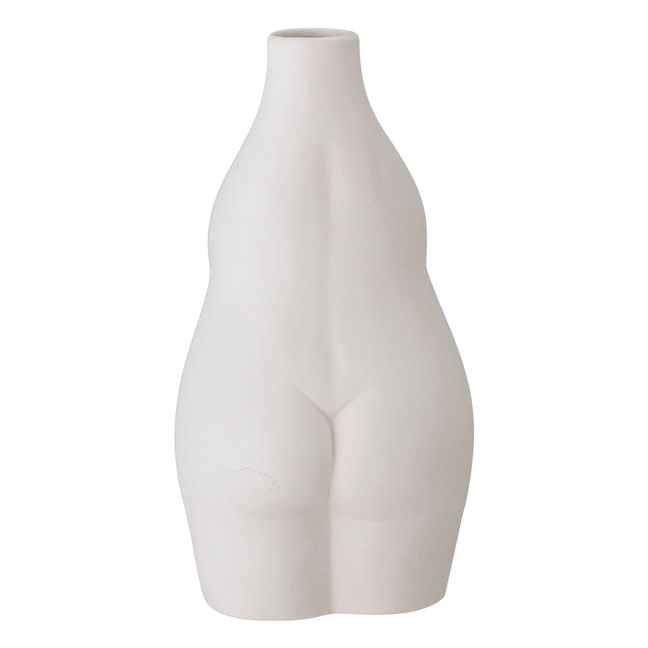 Elora Stoneware Vase | White