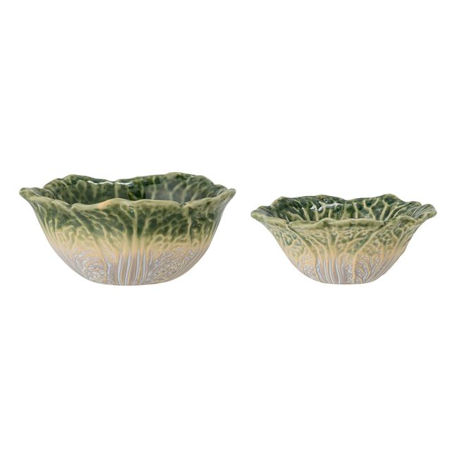 Savana Ceramic Bowls - Set of 2 | Green