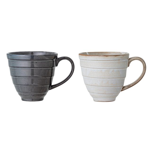 Masame Stoneware Cups - Set of 2 | Weiß