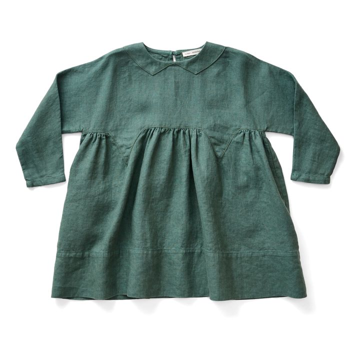 Soor Ploom - Millie Linen Dress - Dark green | Smallable