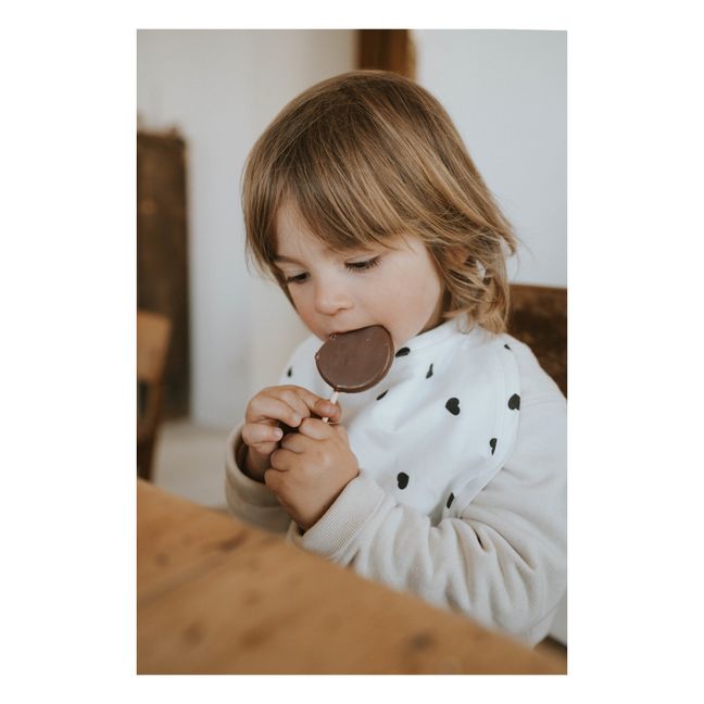 Babero Anna Corazones | Crudo
