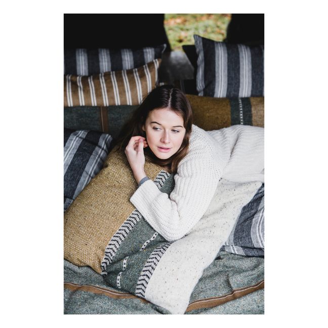 Housse de coussin Montana en laine | Doré