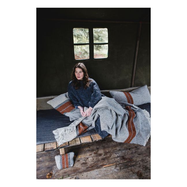 Montana Wool and Linen Blanket | Grey