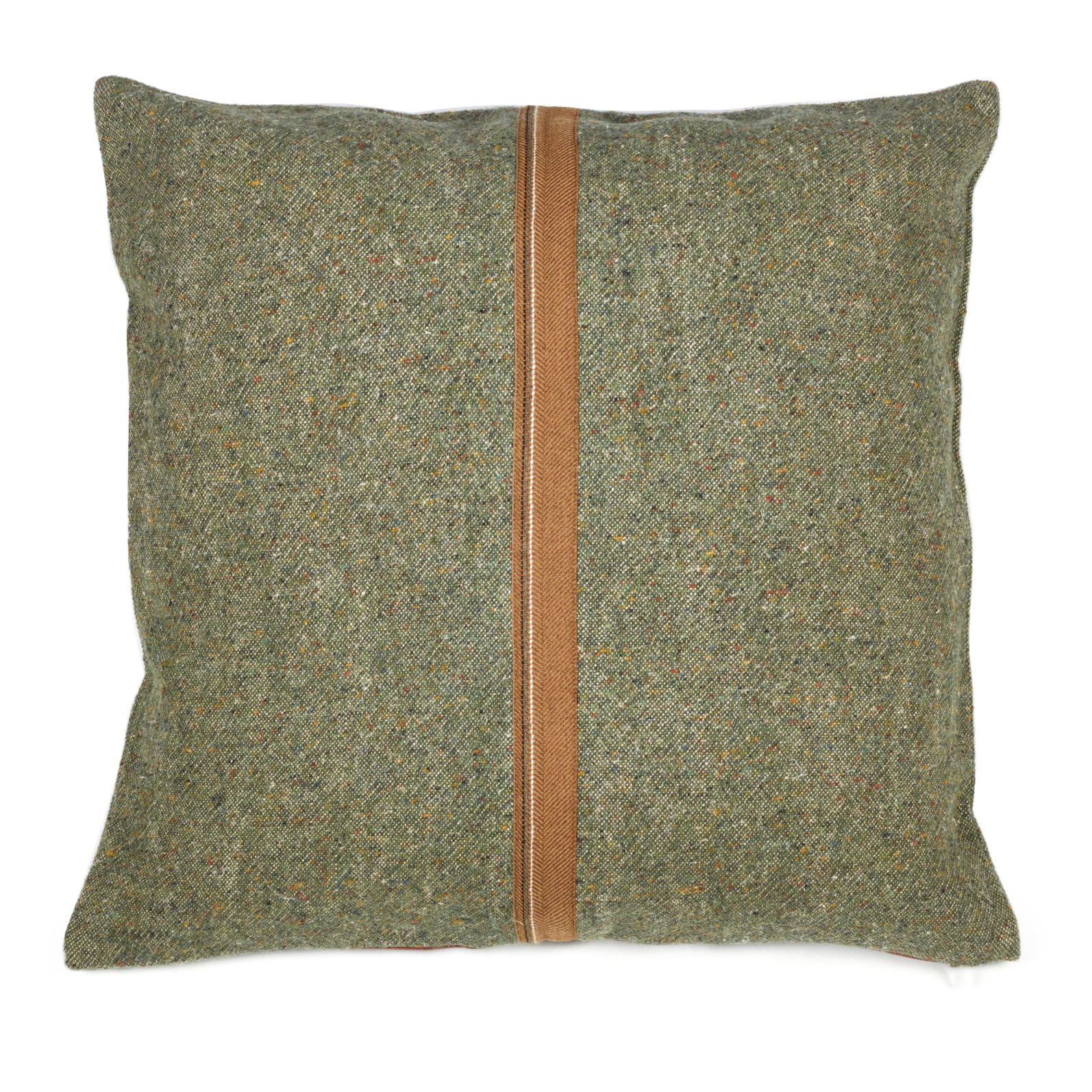 Libeco - Housse de coussin Idaho en lin et laine - Olive