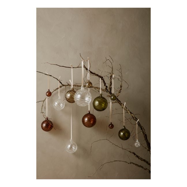 Twirl-Weihnachtskugel aus Glas - 4er-Set