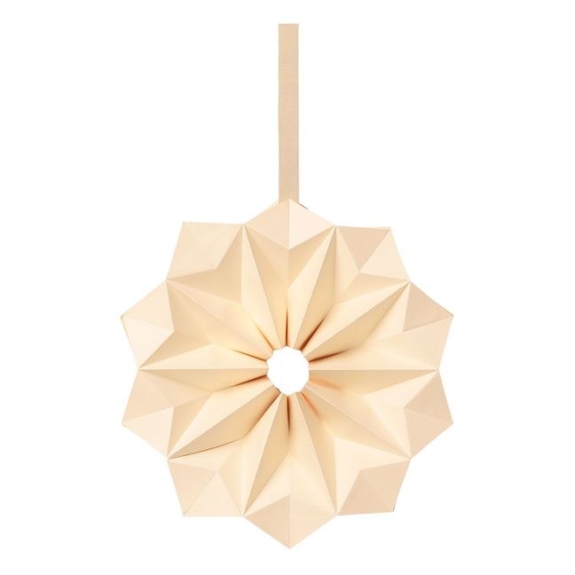 Etoile de Noël Star Sun en papier FSC  | Blanc cassé