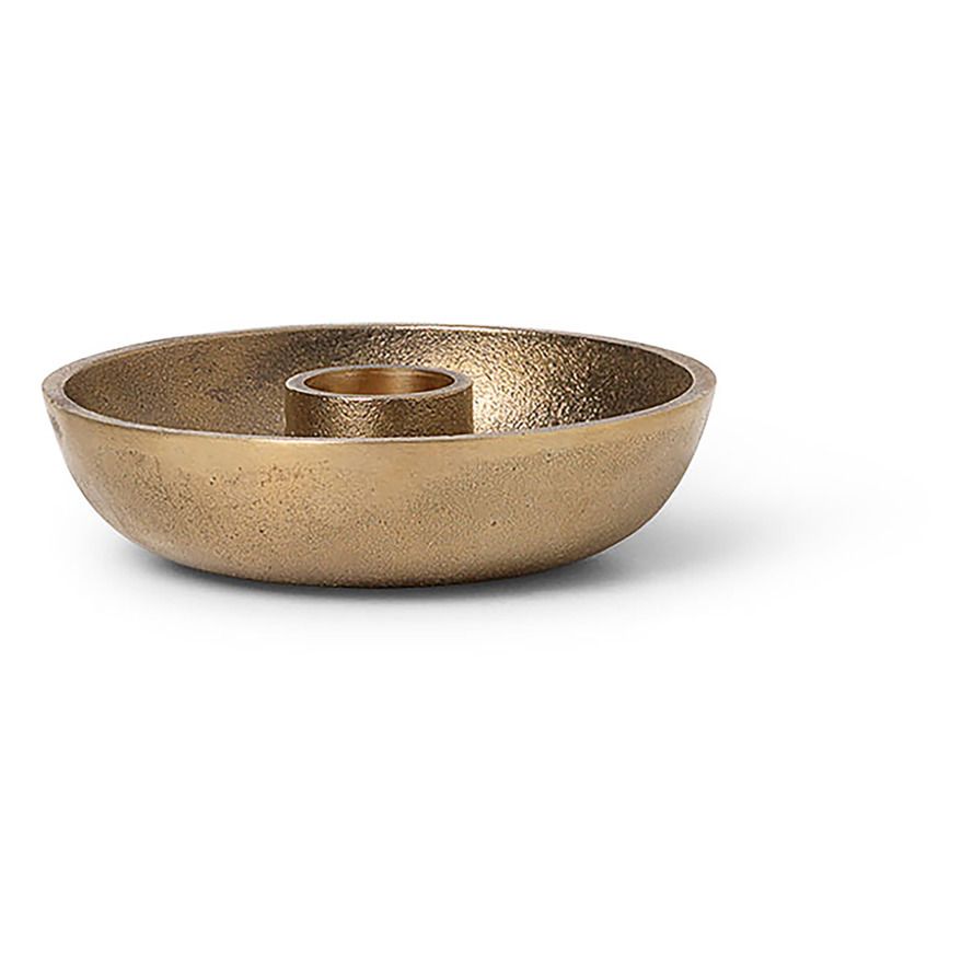 Ferm Living - Bougeoir Bowl en laiton - Laiton