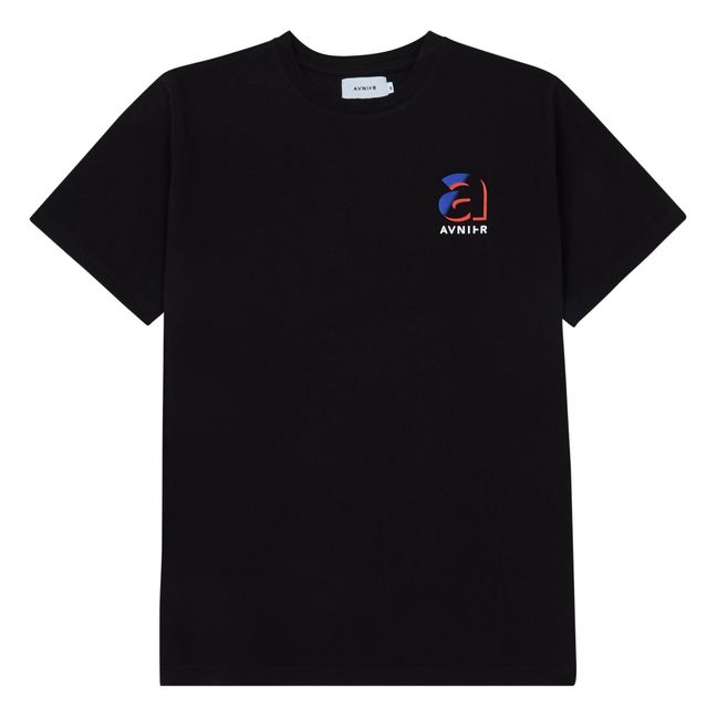 Camiseta de algodón orgánico Cinema Negro