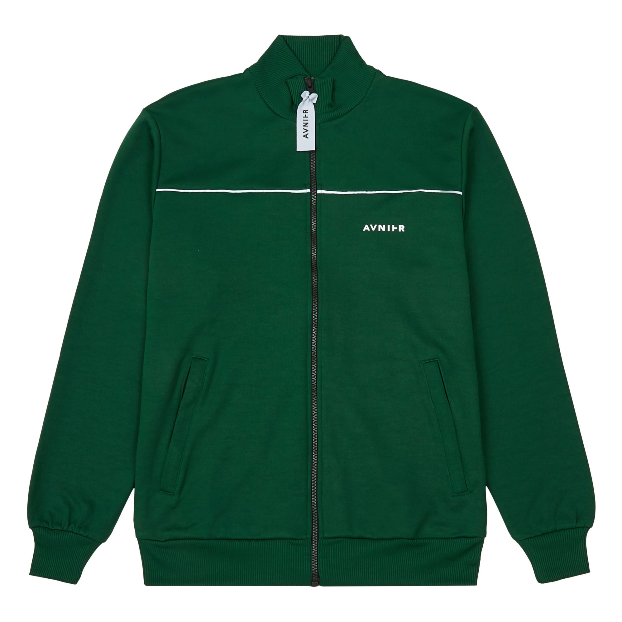 Avnier - Sweat Zippé Studio Coton Bio Polyester Recyclé - Homme - Vert