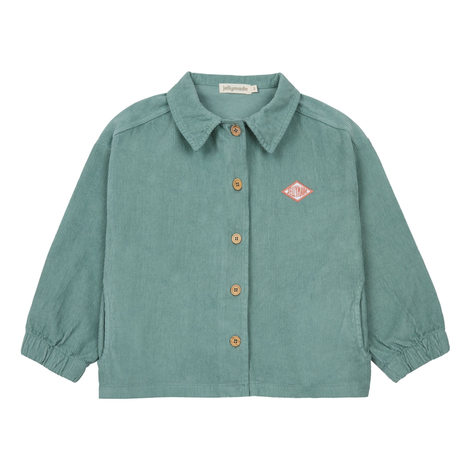 Jellymade - Veste Velours Coton Bio Antonio - Fille - Vert d'eau
